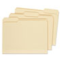 Universal Double-Ply Top Tab Manila File Folders, 1/3-Cut Tabs: Assorted, Letter Size, 0.75" Expansion, Manila, 100/Box
