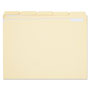 Universal Double-Ply Top Tab Manila File Folders, 1/5-Cut Tabs: Assorted, Letter Size, 0.75" Expansion, Manila, 100/Box