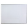 Universal Deluxe Melamine Dry Erase Board, 48 x 36, Melamine White Surface, Silver Aluminum Frame