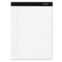 Universal Premium Ruled Writing Pads with Heavy-Duty Back, Wide/Legal Rule, Black Headband, 50 White 8.5 x 11 Sheets, 6/Pack
