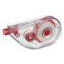 Universal Side-Application Correction Tape, Transparent Gray/Red Applicator, 0.2" x 393", 2/Pack
