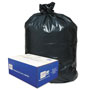 Webster Linear Low-Density Can Liners, 56 gal, 0.9 mil, 43" x 47", Black, 100/Carton