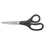 Westcott® KleenEarth Basic Plastic Handle Scissors, 9" Long, 4.25" Cut Length, Black Straight Handle