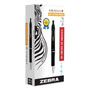Zebra Pen Sarasa Dry Gel X1 Retractable Gel Pen, Medium 0.7mm, Black Ink/Barrel, Dozen