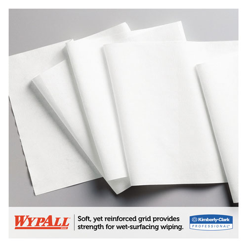 WypAll® L30 Towels, 12 2/5 x 13 3/10, White, 950 per Roll
