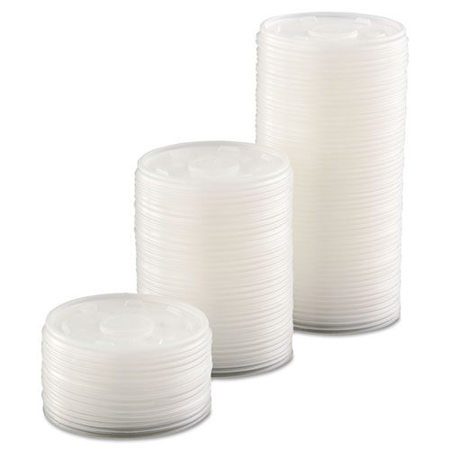 Dart Plastic Cold Cup Lids, Fits 10oz Cups, Translucent, 1000/Carton