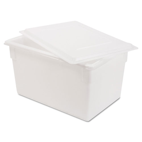 Rubbermaid Food/Tote Boxes, 21.5gal, 26w x 18d x 15h, White