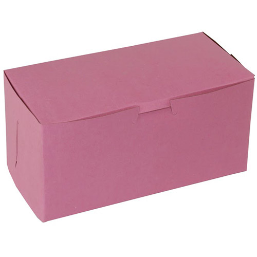 BOXit Pink Bakery Box, 8" x 4" x 4"
