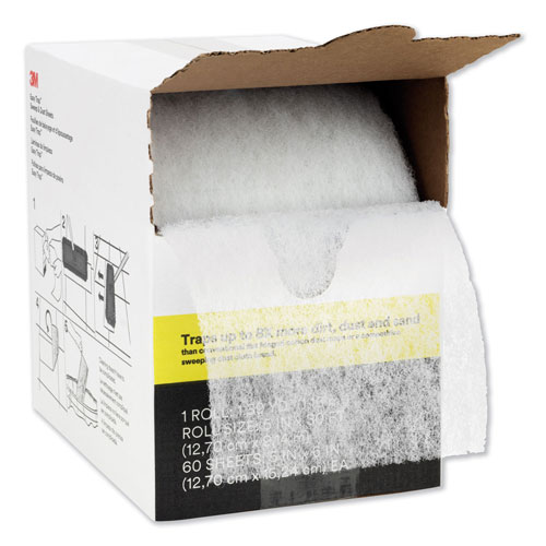3M Easy Trap Duster, 5" x 30 ft, White, 60 Sheet Roll/Box, 8 Boxes/Carton