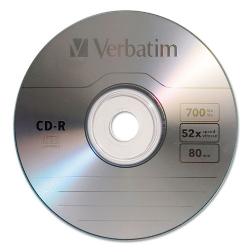 Verbatim 50 x CD-R - 700 MB (80min) 52X - Spindle - Storage Media
