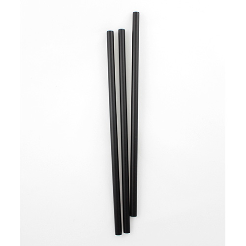Netchoice 8.5" Giant Black Unwrapped Straw, Case of 3200