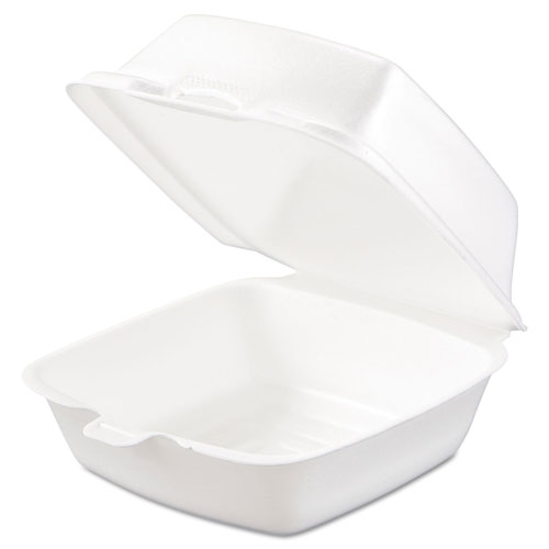 Dart Carryout Food Container, Foam, 1-Comp, 5 1/2 x 5 3/8 x 2 7/8, White, 500/Carton
