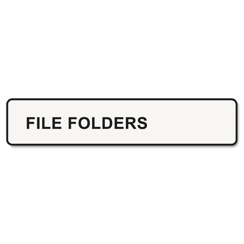 Dymo File Folder 1-Up - File Folder Labels - Black On White - 0.5625" x 3.437" - 260 Label(s)