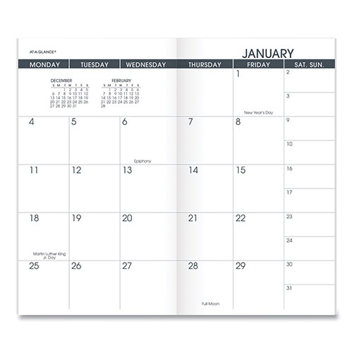 At-A-Glance Pocket Size Monthly Planner Refill, 6 x 3.5, White Sheets, 13-Month (Jan to Jan): 2024 to 2025