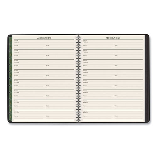 At-A-Glance Recycled Weekly Vertical-Column Format Appointment Book, 8.75 x 7, Black Cover, 12-Month (Jan to Dec): 2024