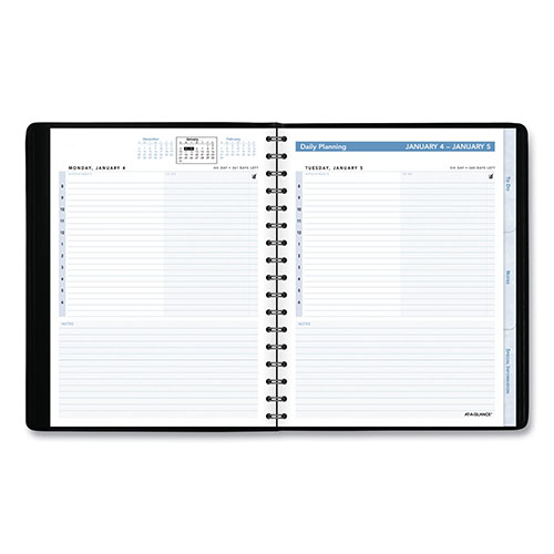 At-A-Glance The Action Planner Daily Appointment Book, 8.75 x 6.5, Black Cover, 12-Month (Jan to Dec): 2023