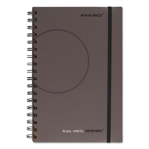 At-A-Glance Plan. Write. Remember. Planning Notebook Two Days Per Page , 9 x 6, Gray Cover, Undated