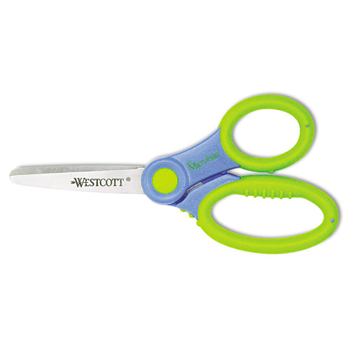 Westcott® Ultra Soft Handle Scissors w/Antimicrobial Protection, Rounded Tip, 5