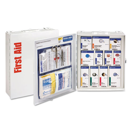 First Aid Only ANSI 2015 SmartCompliance First Aid Station Class A, No Meds,25 People,94 Pieces