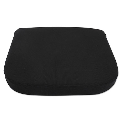 Alera Cooling Gel Memory Foam Seat Cushion, 16.5 x 15.75 x 2.75, Black