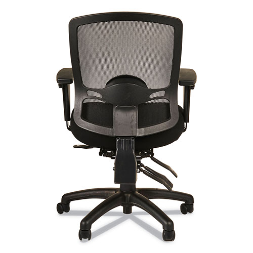 Alera Etros Series Mid-Back Multifunction with Seat Slide Chair, Supports up to 275 lbs, Black Seat/Black Back, Black Base