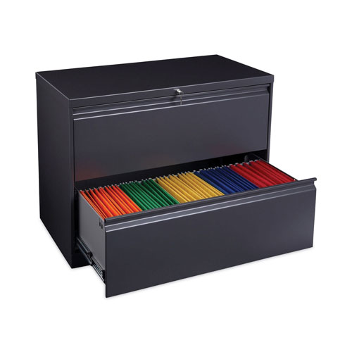 Alera Lateral File, 2 Legal/Letter/A4/A5-Size File Drawers, Charcoal, 36