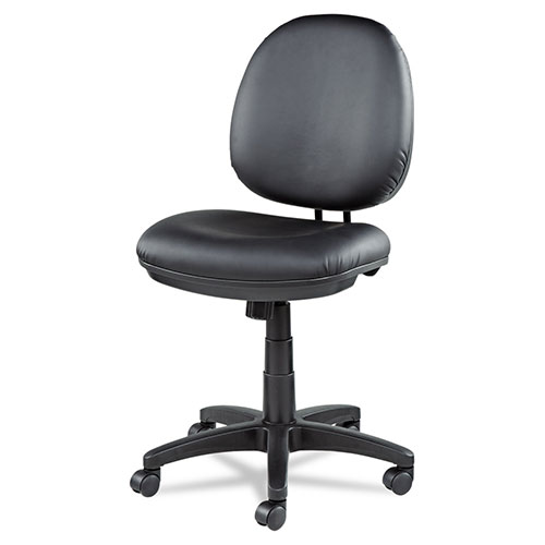 Alera Interval Series Swivel/Tilt Task Chair, Supports up to 275 lbs, Black Seat/Black Back, Black Base
