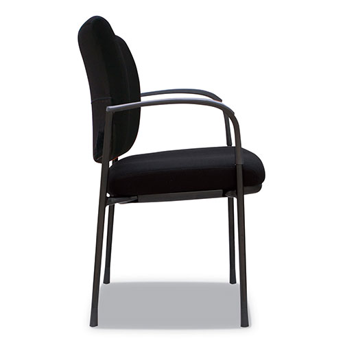 Alera IV Series Guest Chairs, 24.80'' x 22.83'' x 32.28'', Black Seat/Black Back, Black Base, 2/Carton