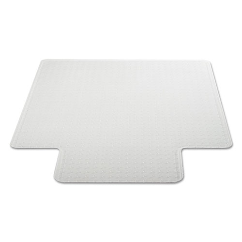 Alera Moderate Use Studded Chair Mat for Low Pile Carpet, 45 x 53, Wide Lipped, Clear