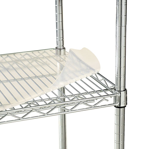Alera Shelf Liners For Wire Shelving, Clear Plastic, 48w x 18d, 4/Pack