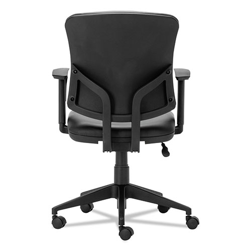 Alera Everyday Task Office Chair, Supports up to 275 lbs., Black Seat/Black Back, Black Base