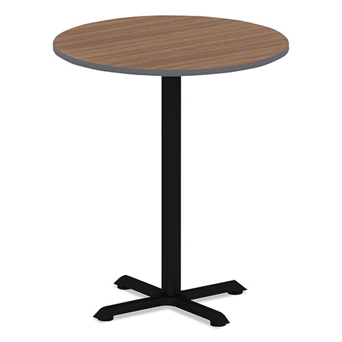 Alera Reversible Laminate Table Top, Round, 35 3/8w x 35 3/8d, Espresso/Walnut