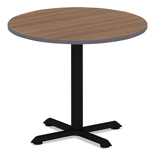 Alera Reversible Laminate Table Top, Round, 35 3/8w x 35 3/8d, Espresso/Walnut