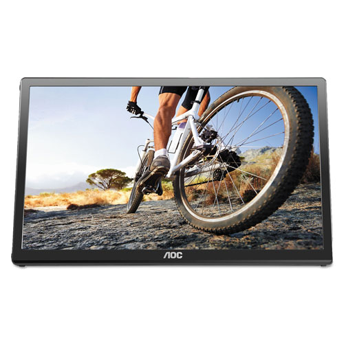 AOC International Ltd USB Powered LCD Monitor,16", 16:9 Aspect Ratio