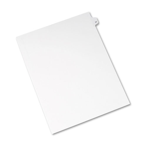 Avery Preprinted Legal Exhibit Side Tab Index Dividers, Avery Style, 10-Tab, 27, 11 x 8.5, White, 25/Pack