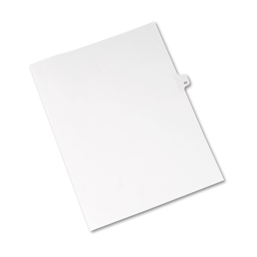Avery Preprinted Legal Exhibit Side Tab Index Dividers, Avery Style, 10-Tab, 60, 11 x 8.5, White, 25/Pack