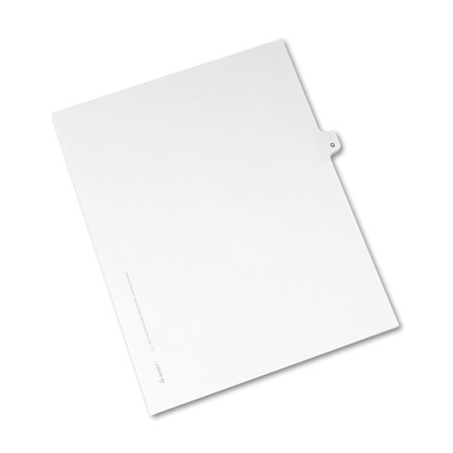 Avery Preprinted Legal Exhibit Side Tab Index Dividers, Avery Style, 26-Tab, Q, 11 x 8.5, White, 25/Pack