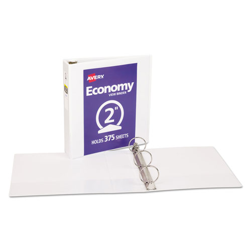 Avery Economy View Binder with Round Rings , 3 Rings, 2