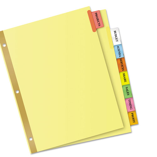Avery Insertable Big Tab Dividers, 8-Tab, Letter