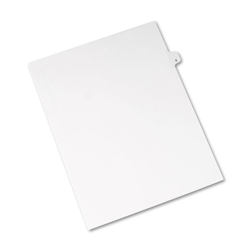 Avery Preprinted Legal Exhibit Side Tab Index Dividers, Avery Style, 10-Tab, 6, 11 x 8.5, White, 25/Pack