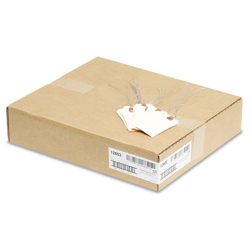 Avery Double Wired Shipping Tags, 13pt. Stock, 3 3/4 x 1 7/8, Manila, 1,000/Box