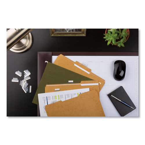 Avery Insertable Index Tabs with Printable Inserts, 1/5-Cut Tabs, Clear, 1