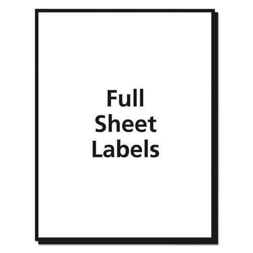 Avery Shipping Labels with TrueBlock Technology, Laser Printers, 8.5 x 11, White, 25/Pack