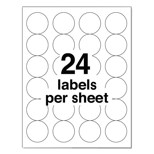 Avery Permanent Laser Print-to-the-Edge ID Labels w/SureFeed, 1 2/3