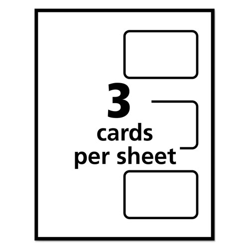 Avery Self-Laminating Laser/Inkjet Printer Badges, 2 1/4 x 3 1/2, White, 30/Box