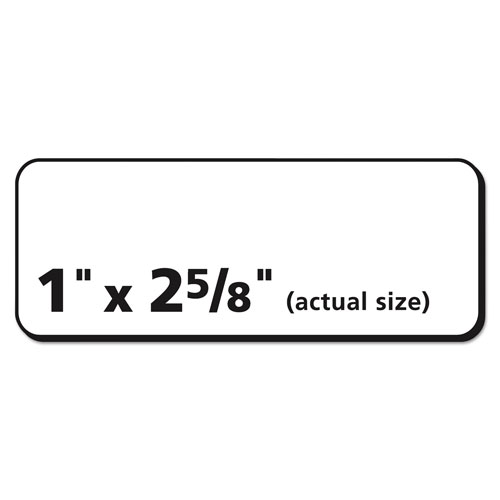 Avery Repositionable Address Labels w/SureFeed, Inkjet/Laser, 1 x 2 5/8, White, 750/BX