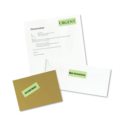 Avery High-Visibility Permanent Laser ID Labels, 1 x 2 5/8, Neon Green, 750/Pack