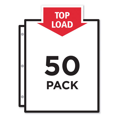 Avery Top-Load Poly Sheet Protectors, Super Heavy Gauge, Letter, Nonglare, 50/Box