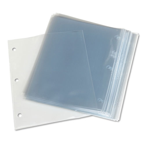 Avery Top-Load Poly 3-Hole Punched Sheet Protectors, Letter, Diamond Clear, 50/Box