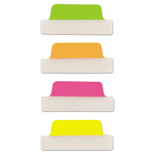 Avery Ultra Tabs Repositionable Margin Tabs, 1/5-Cut Tabs, Assorted Neon, 2.5